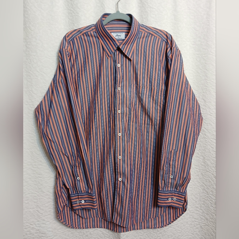 Brioni Multicolor Striped Button-Down Shirt